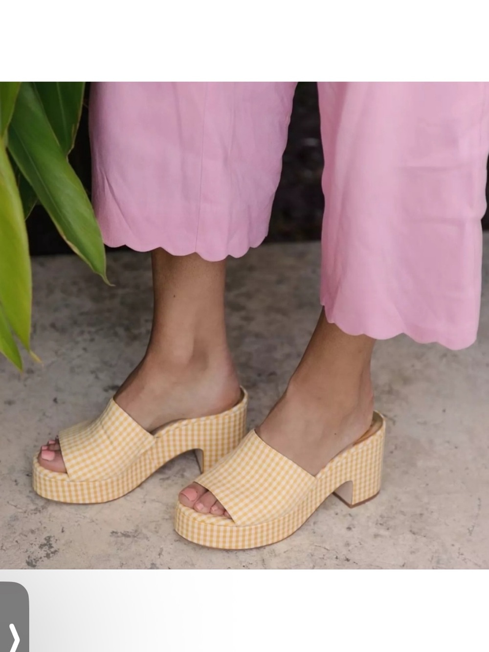 Antonio Melani x Jennifer
Sumko The Cove Gingham Open
Platform Mules
